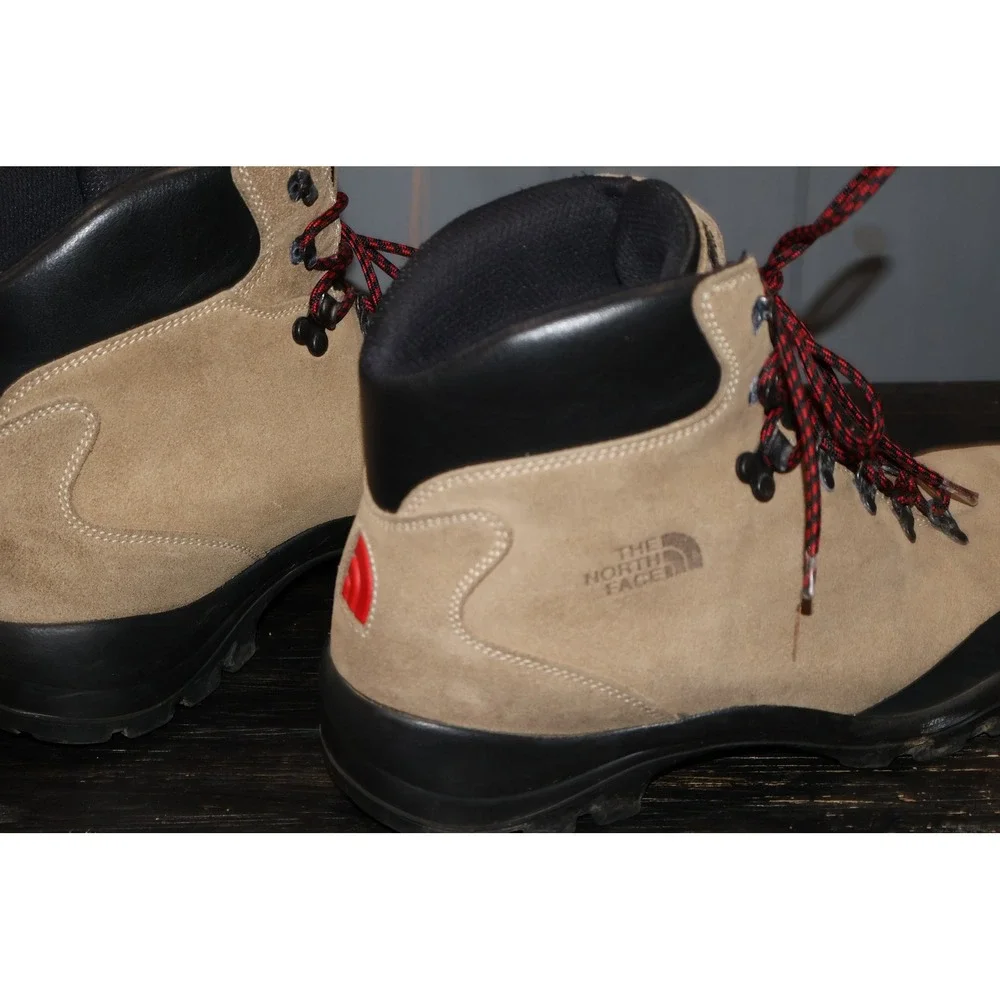 The North Face Hiking Boots Icepick Men 11.5 Tan Waterproof Suede Made In Italy